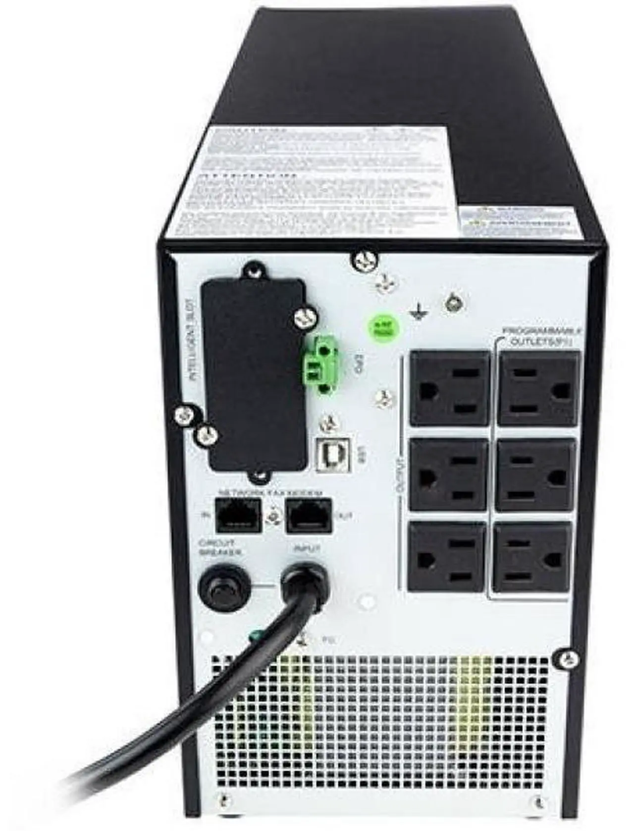 Alt view image 7 of 7 - APC Smart-UPS, Line Interactive, 500VA, Lithium-ion, Rackmount 1U, 120V, 4x NEMA 5-15R outlets, Short Depth - 1U Rack-mountable - 3 Hour Recharge - 2.68 Minute Stand-by - 120 V Input - 120 V AC Output