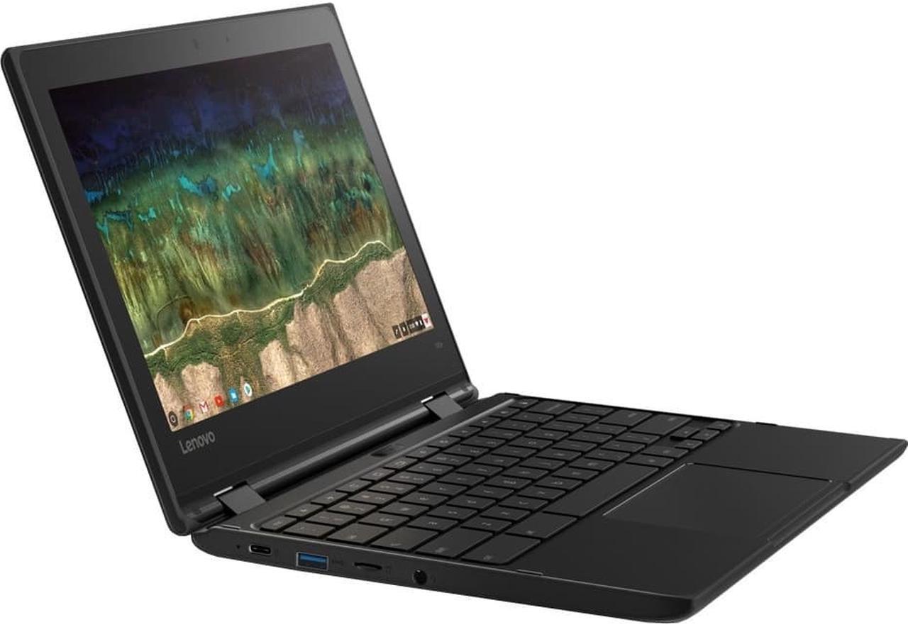 Alt view image 9 of 11 - Lenovo 500e Chromebook 2nd Gen 81MC004WUS 11.6" Touchscreen 2 in 1 Chromebook - HD - 1366 x 768 - Intel Celeron N4120 Quad-core (4 Core) 1.10 GHz - 4 GB RAM - 32 GB Flash Memory - Gray