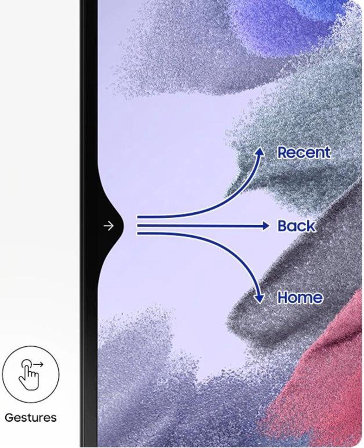 Alt view image 2 of 20 - Samsung Galaxy Tab A7 Lite SM-T220 Tablet - 8.7" WXGA+ Quad-core (4 Core) 2.30 GHz - 3 GB RAM - 32 GB Storage - Android 11 - Dark Gray - MediaTek SoC - Upto 1 TB microSD Supported - 1340 x 800 -