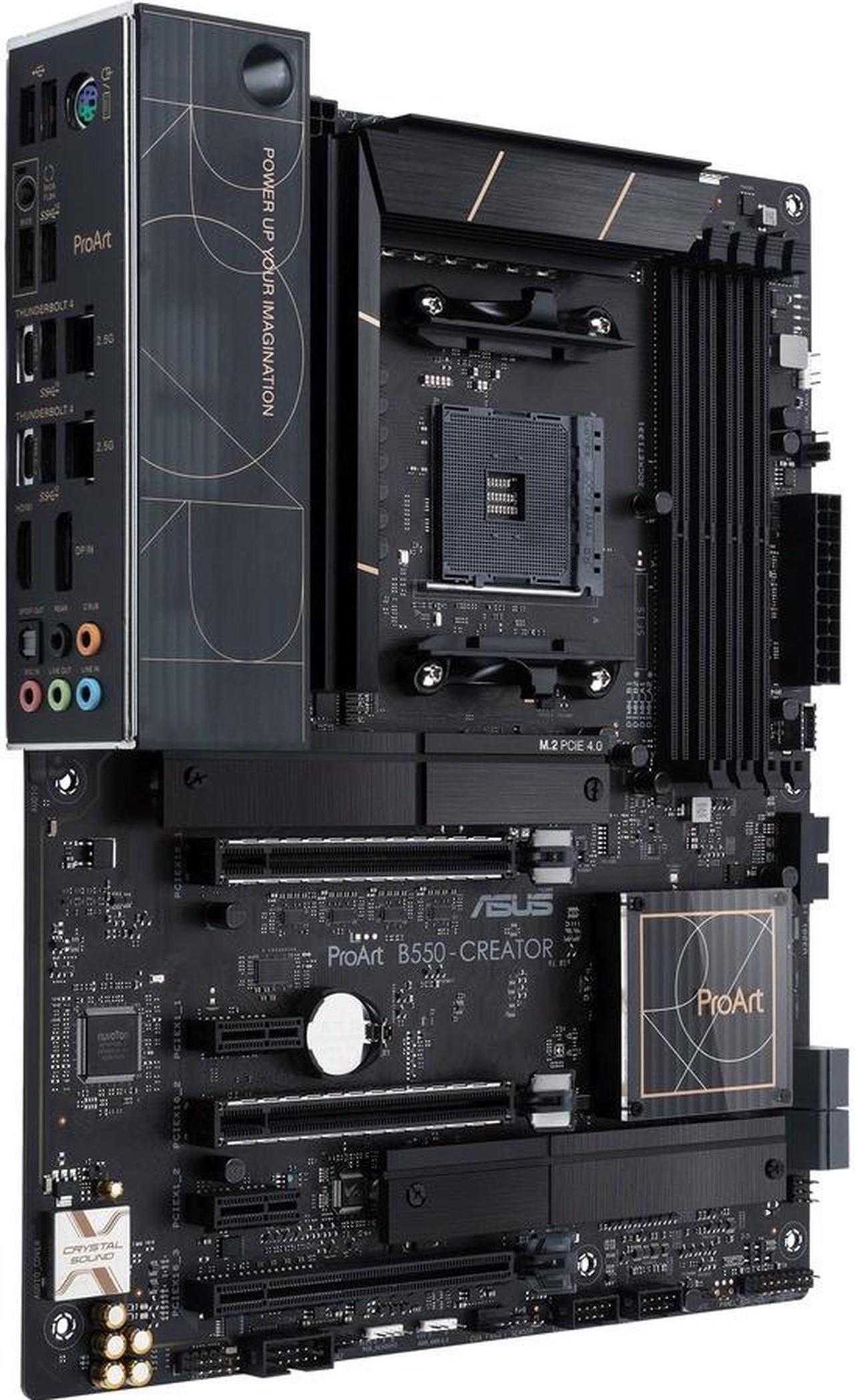 Alt view image 4 of 7 - ASUS ProArt B550-CREATOR AM4 AMD B550 USB 3.0 HDMI ATX AMD Motherboard