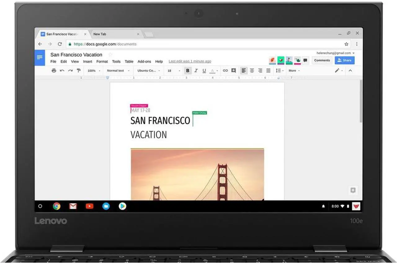 Alt view image 9 of 9 - Lenovo 100e Chromebook 2nd Gen 81MA0022US 11.6" Rugged Chromebook - HD - 1366 x 768 - Intel Celeron N4020 Dual-core (2 Core) 1.10 GHz - 4 GB RAM - 32 GB Flash Memory - Black