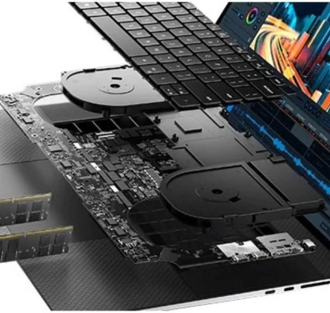 Alt view image 6 of 18 - Dell Precision 5000 5760 17" Mobile Workstation - Full HD Plus - 1920 x 1200 - Intel Core i7 (11th Gen) i7-11850H Octa-core (8 Core) 2.50 GHz - 32 GB RAM - 512 GB SSD - Gray - Intel WM590 Chip -
