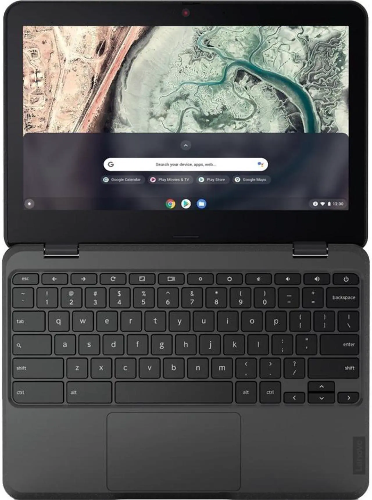 Alt view image 2 of 20 - Lenovo Chromebook 100e Gen 3 82J70001US 11.6" Rugged Chromebook - HD - 1366 x 768 - AMD 3015Ce Dual-core (2 Core) 1.20 GHz - 4 GB RAM - 32 GB Flash Memory - Gray - AMD Chip - Chrome OS - AMD Rade