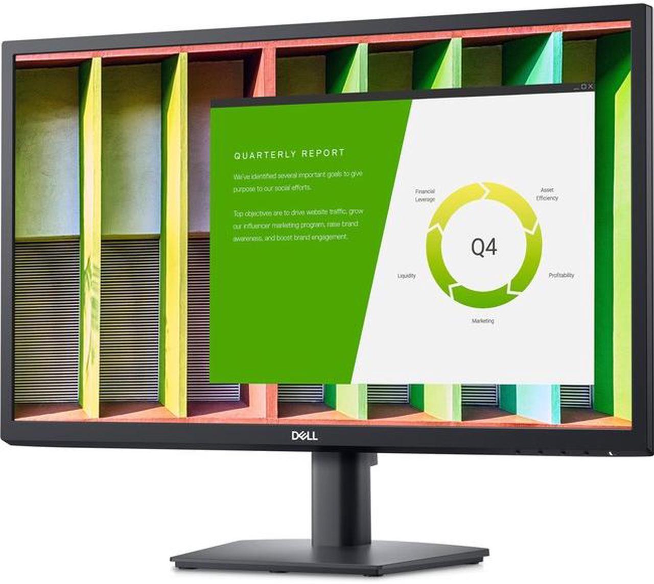 New Dell E2422H 23.8" FHD 1920x1080 IPS Monitor 60 Hz 8 ms 16:9 Aspect Ratio 250 cd/m² Brightness DisplayPort & VGA Ports