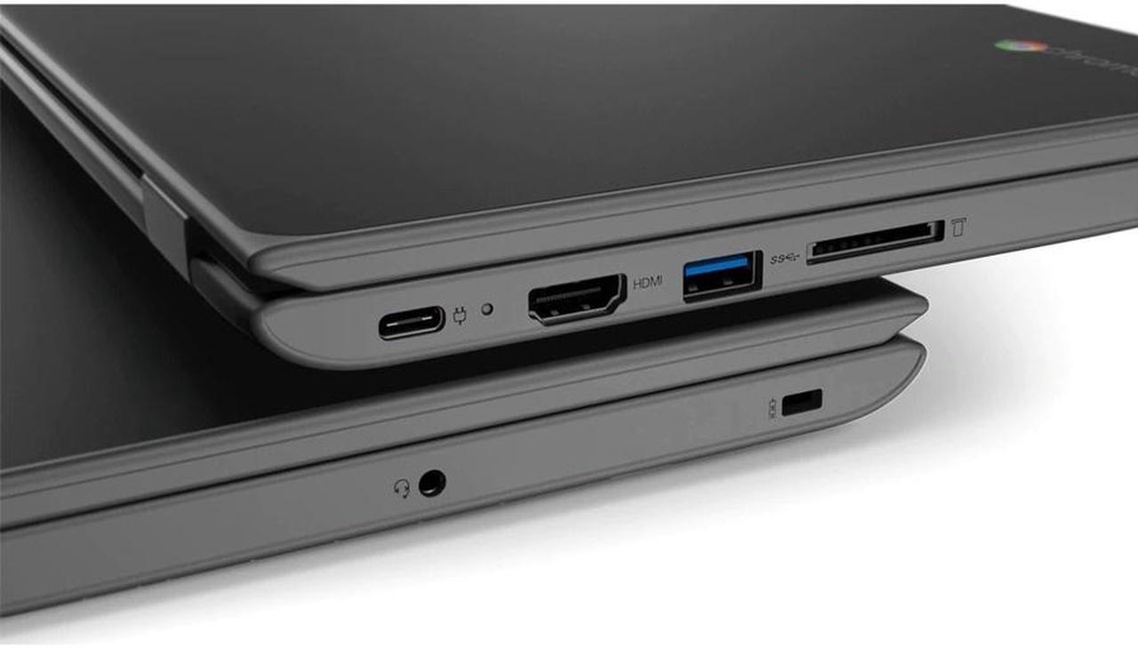 Alt view image 6 of 20 - Lenovo 100e Chromebook 2nd Gen 82Q30003US 11.6" Chromebook - HD - 1366 x 768 - Octa-core (ARM Cortex A73 Quad-core (4 Core) + Cortex A53 Quad-core (4 Core) 2 GHz) - 4 GB RAM - 32 GB Flash Memory