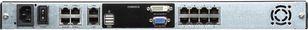 Alt view image 9 of 15 - ATEN 8-PORT 19 LCD IP CAT5 KVM