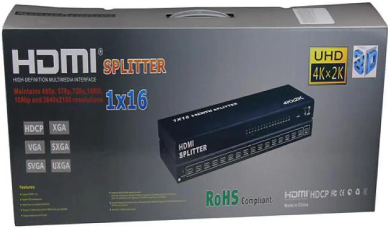 Alt view image 5 of 9 - 4Xem 16 Port Hdmi 4K Splitter