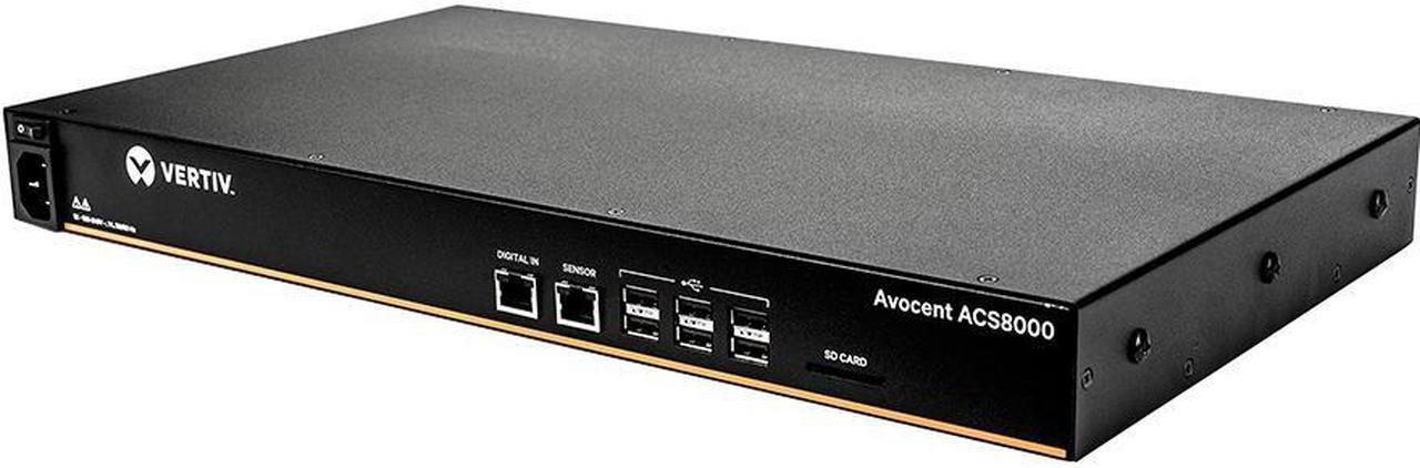 Alt view image 2 of 8 - Avocent ACS8008SAC-400 Acs Advanced Console Server - Console Server - 8 Ports - Gige, Rs-232 - 1U