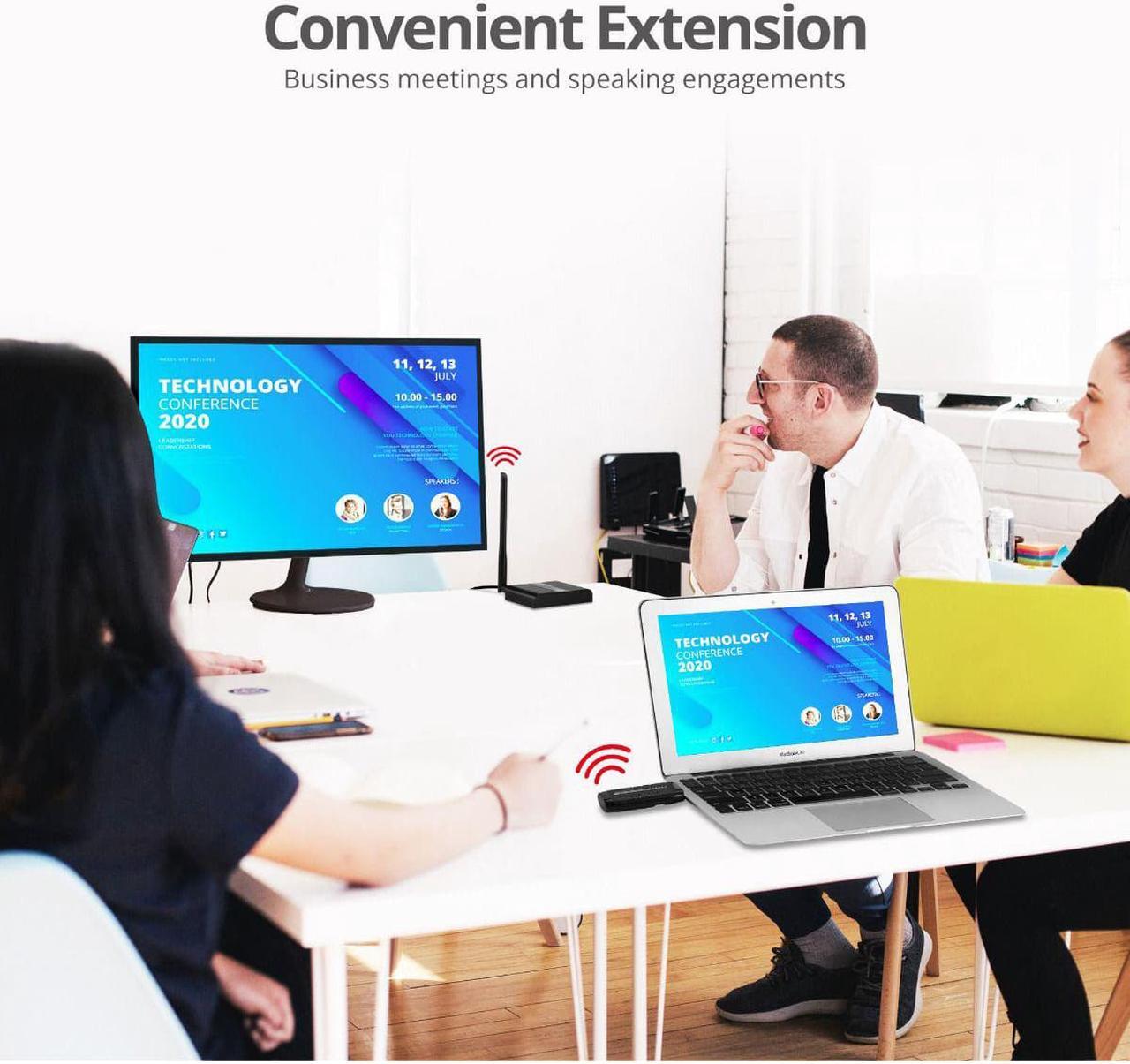 Alt view image 15 of 20 - SIIG USB-C AV Wireless Extender Kit, AV Transmitter & Receiver for HDMI Devices - 1080P 30M - Streaming from Laptop, PC, Cable, Netflix, YouTube, PS4 to HDTV/Projector (CE-H25J11-S1)