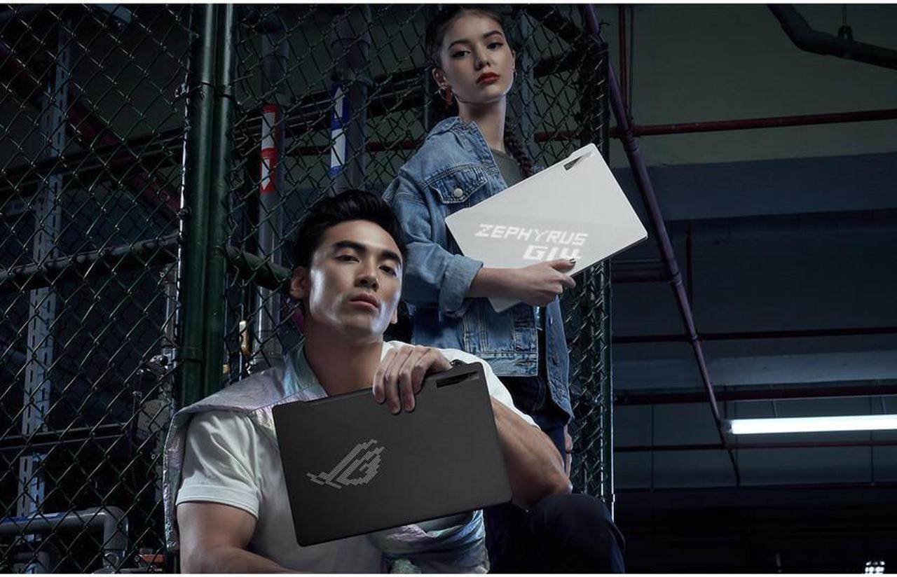 Alt view image 4 of 9 - Asus ROG Zephyrus G14 GA401 GA401QM-XS98Q-WH 14" Gaming Notebook - WQHD - 2560 x 1440 - AMD Ryzen 9 5900HS 3.10 GHz - 32 GB Total RAM - 1 TB SSD - Moonlight White