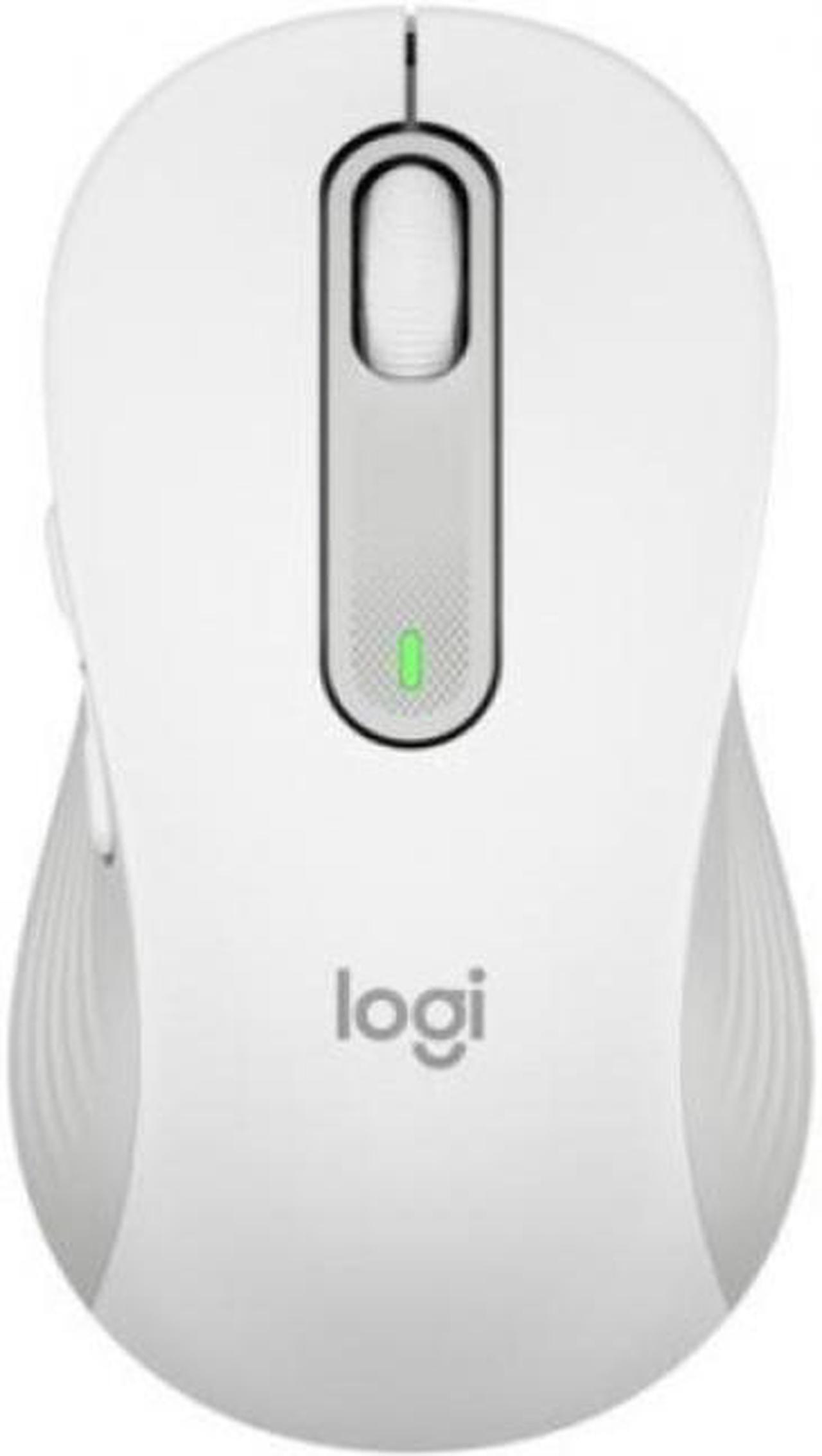 Logitech Signature M650 Mouse - Wireless - Bluetooth/Radio Frequency - Off White - USB - 4000 dpi - Scroll Wheel - Medium Hand/Palm Size - Right-handed Only