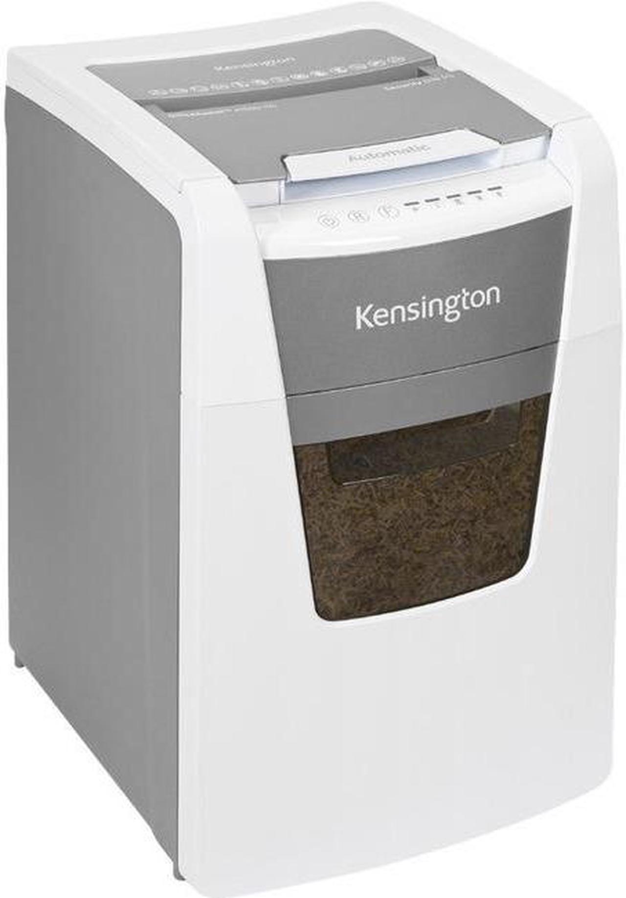 Kensington OfficeAssist Auto Feed Shredder A1500-HS Anti-Jam Micro Cut - Continuous Shredder - Micro Cut - 6 Per Pass - for shredding Paper, Staples, Paper Clip, Credit Card, CD, DVD - 0.079" x 0