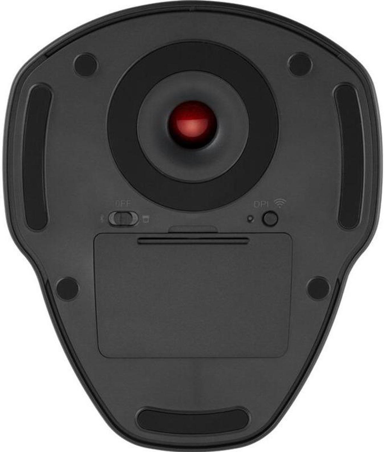 Alt view image 5 of 20 - Kensington Orbit Wireless Trackball with Scroll Ring - Black - Optical - Wireless - Bluetooth - 2.40 GHz - Black, Red - 1600 dpi - Scroll Ring, Scroll Ball - Symmetrical