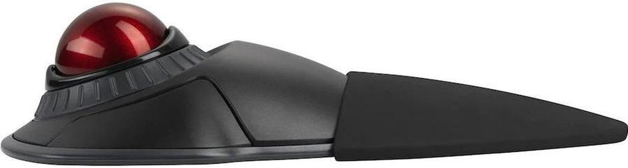 Alt view image 6 of 20 - Kensington Orbit Wireless Trackball with Scroll Ring - Black - Optical - Wireless - Bluetooth - 2.40 GHz - Black, Red - 1600 dpi - Scroll Ring, Scroll Ball - Symmetrical