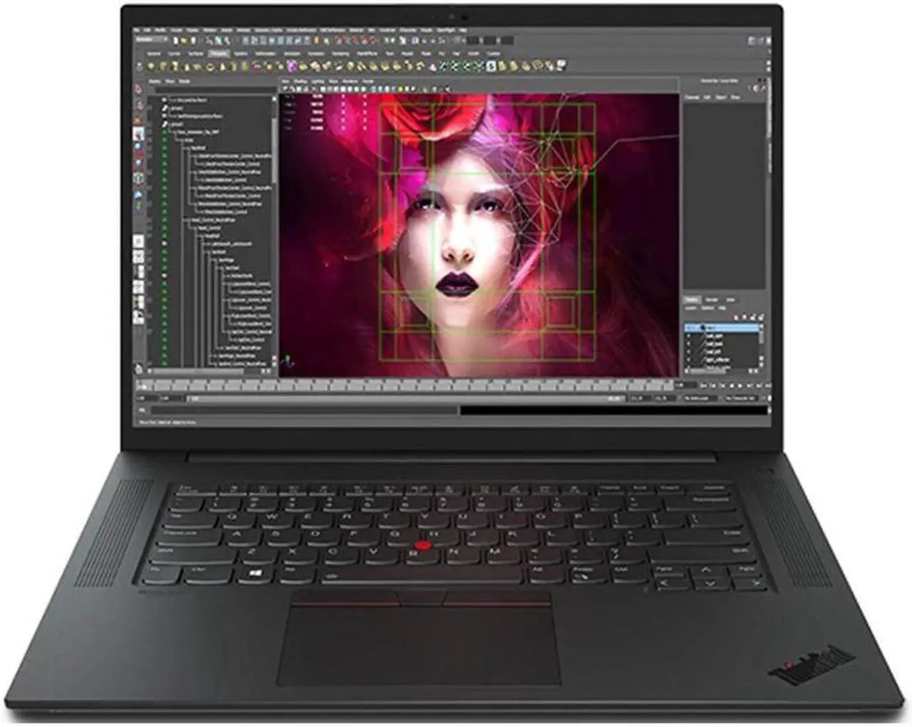 Alt view image 5 of 12 - Lenovo ThinkPad P1 Gen 4 20Y4S2NJ00 16" Mobile Workstation - WQXGA - 2560 x 1600 - Intel Core i7 11th Gen i7-11850H Octa-core (8 Core) 2.50 GHz - 32 GB RAM - 1 TB SSD - Black - Intel WM590 Chip -