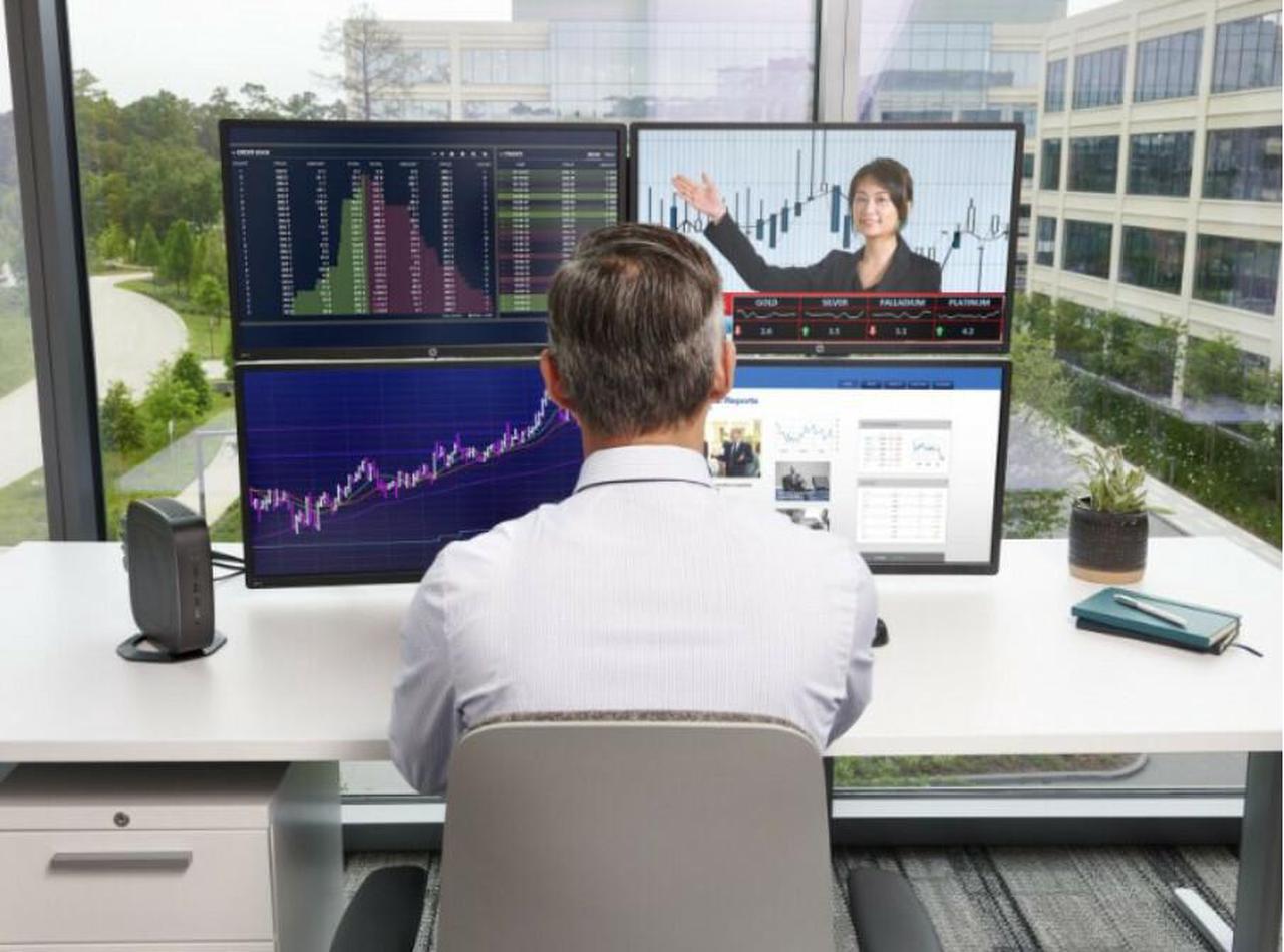 Alt view image 8 of 15 - HP t740 Thin Client Computer Desktop V1756B 8GB 128GB eMMC Windows 10 IoT