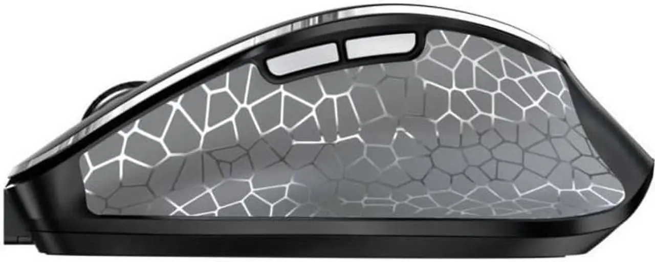 Alt view image 12 of 16 - CHERRY MW 8C ERGO Rechargeable Wireless Mouse - Optical - Wireless - Bluetooth/Radio Frequency - 2.48 GHz - Yes - Black - USB - 3200 dpi - Scroll Wheel - 6 Button(s) - Medium/Large Hand/Palm Size - Ri