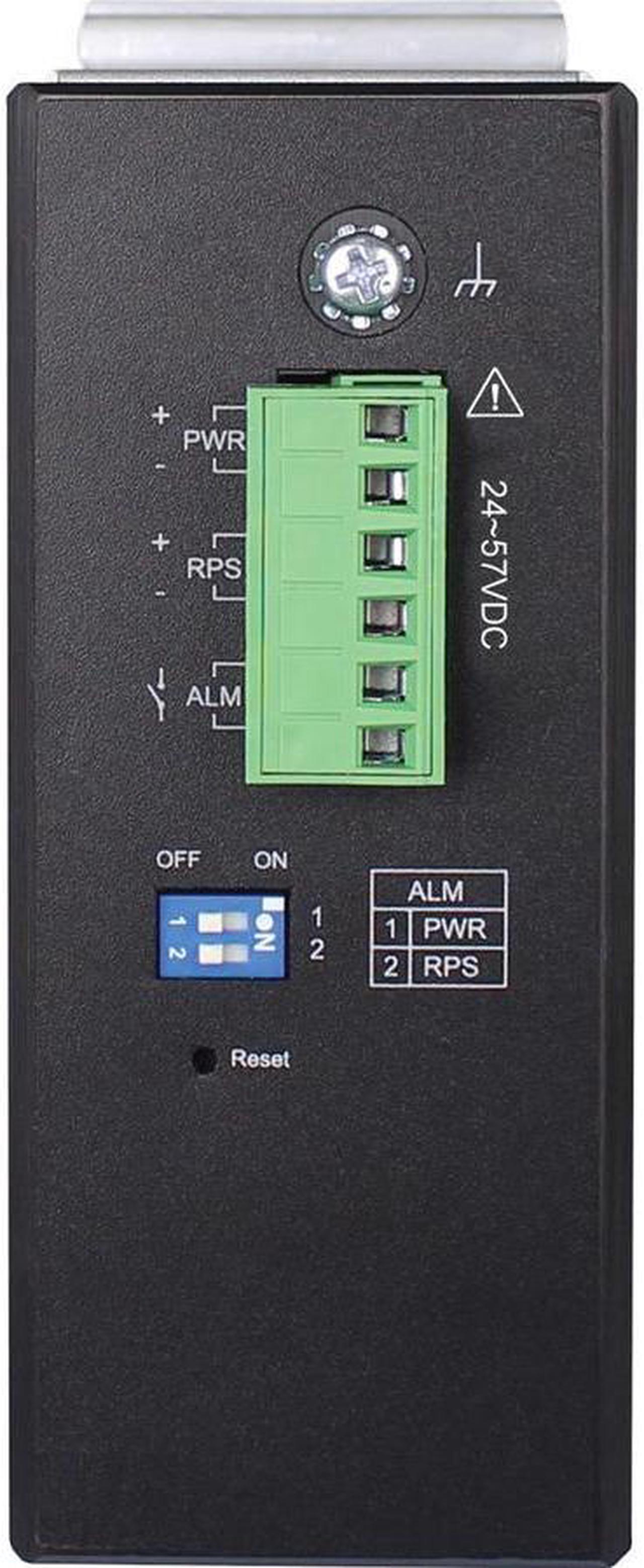 Alt view image 3 of 20 - Tripp Lite NGI-M08C4POE8-2 Managed 8-Port Managed Industrial Gigabit Ethernet Switch - Layer 2, 1 Gbps, PoE+ 30W, 4 GbE SFP Ports