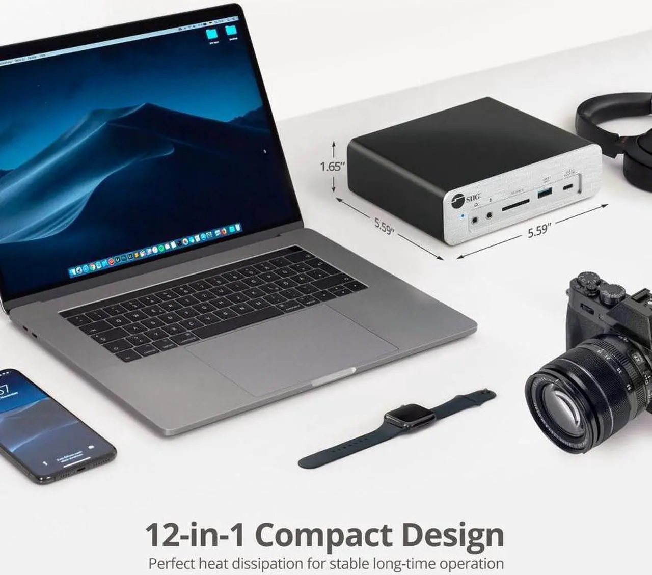 Alt view image 13 of 19 - SIIG AC JUDK0K11S1 Thunderbolt3 DP14 Docking Station w Dual M2 NVMe SSDPD