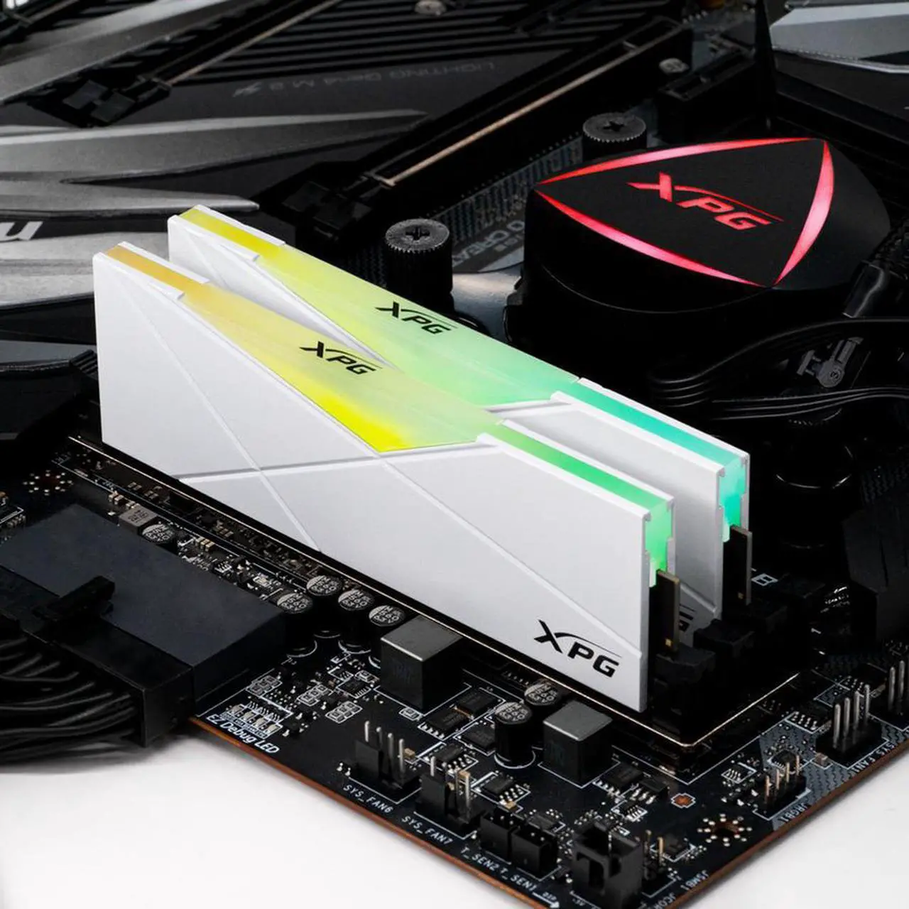 Alt view image 7 of 17 - XPG SPECTRIX D50 RGB Desktop Memory: 16GB (2x8GB) DDR4 3200MHz CL16 White