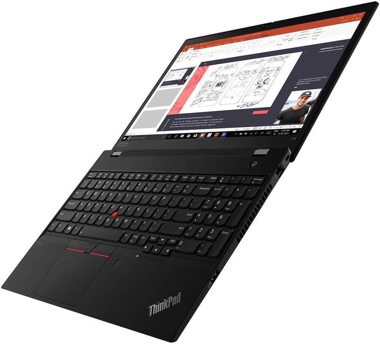 Alt view image 2 of 12 - Lenovo ThinkPad T15 Gen 2 20W400K1US 15.6" Touchscreen Notebook - Full HD - 1920 x 1080 - Intel Core i7 11th Gen i7-1185G7 Quad-core (4 Core) 3 GHz - 16 GB RAM - 512 GB SSD - Black - Intel Chip -
