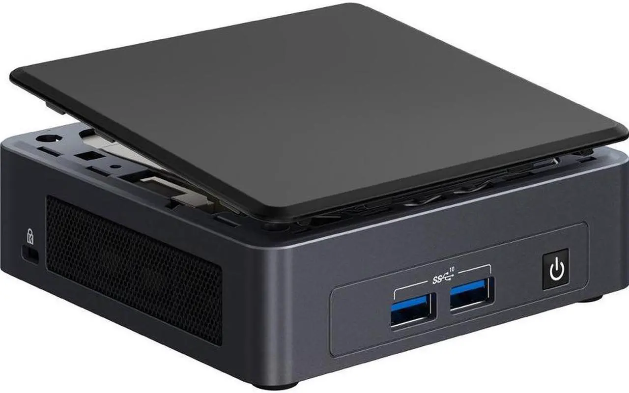 Alt view image 2 of 13 - Intel NUC 11 Pro BNUC11TNKV50Z00 Mini / Booksize Barebone System, No Power Cord