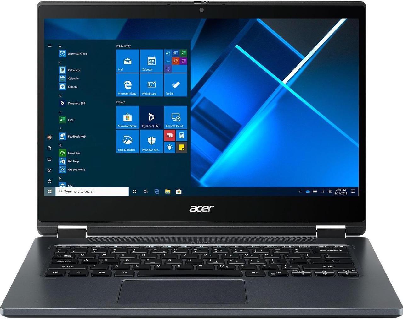 Alt view image 7 of 19 - Acer P414RN-51 TMP414RN-51-76AV 14" Touchscreen 2 in 1 Notebook - Full HD - 1920 x 1080 - Intel Core i7 i7-1165G7 Quad-core (4 Core) 2.80 GHz - 16 GB RAM - 512 GB SSD - Slate Blue - Windows 10 Pr