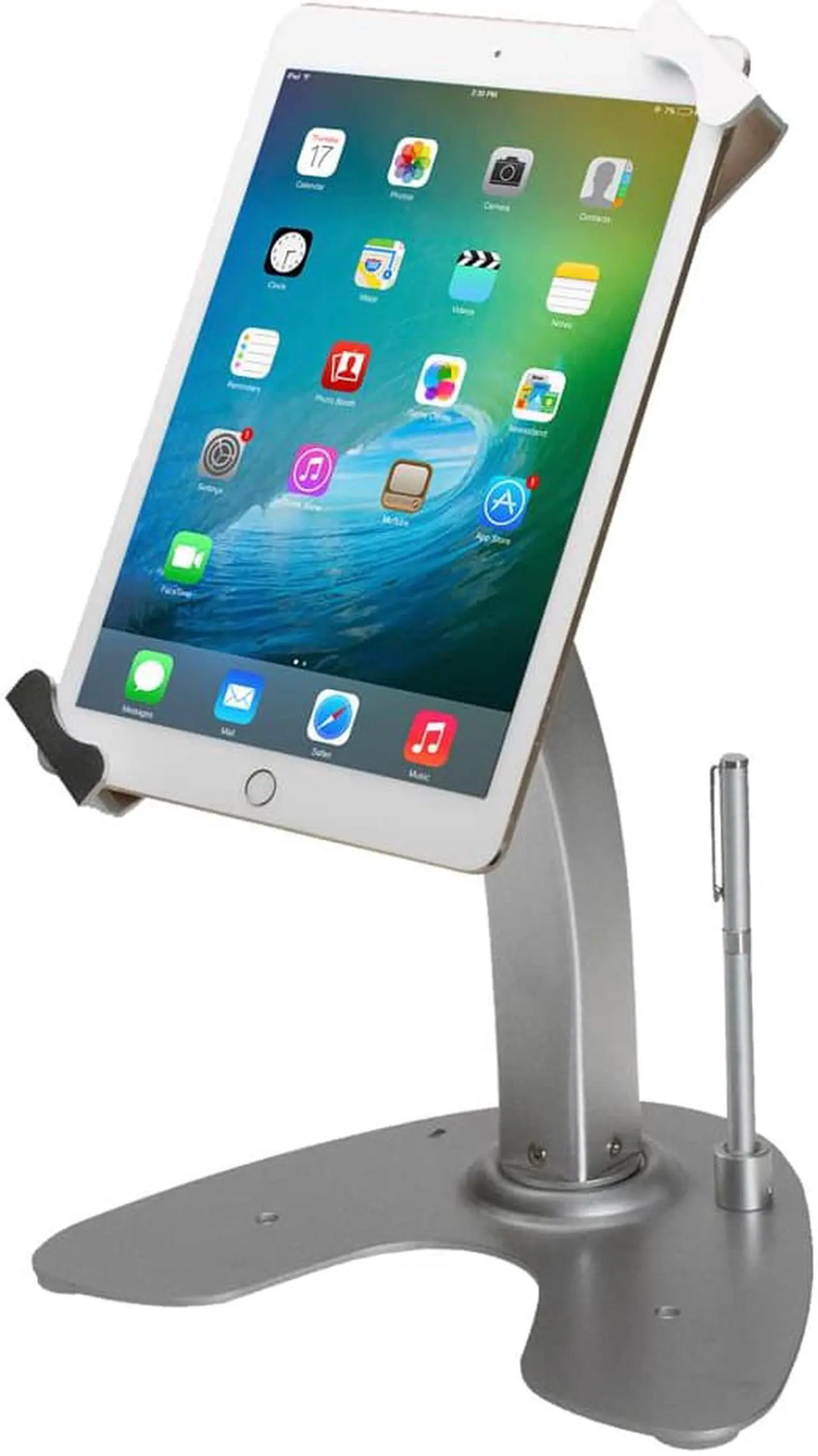 Alt view image 19 of 20 - Cta Digital Universal Dual Security Kiosk With Locking Holder And Anti-Theft Cable For 7-13 Inch Tablets
