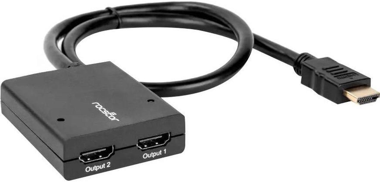 Alt view image 9 of 12 - Rocstor 2-Port HDMI Splitter with USB Power-4K Y10A235B1