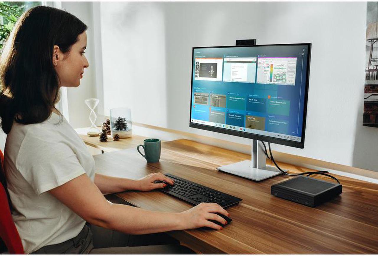 Alt view image 9 of 17 - HP EliteDesk 800 G6 Mini PC 8GB 256GB SSD Core i7-10700T 2.0GHz WIN11P, Black