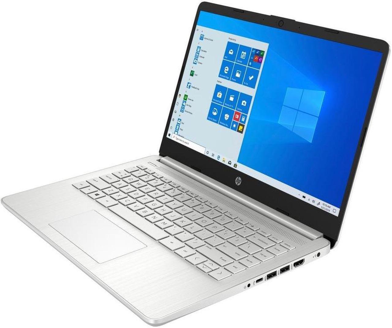 Alt view image 6 of 16 - HP 14-dq0000 14-dq0053nr 14" Notebook - HD - 1366 x 768 - Intel Pentium Silver N5030 Quad-core (4 Core) 1.10 GHz - 4 GB Total RAM - 128 GB SSD - Natural Silver - Intel Chip - Windows 11 Home - In