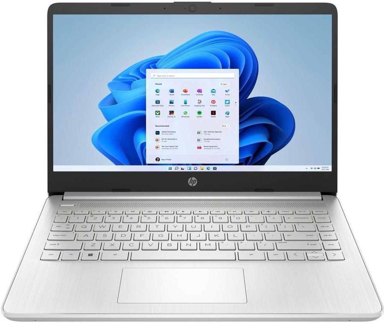 Alt view image 11 of 16 - HP 14-dq0000 14-dq0053nr 14" Notebook - HD - 1366 x 768 - Intel Pentium Silver N5030 Quad-core (4 Core) 1.10 GHz - 4 GB Total RAM - 128 GB SSD - Natural Silver - Intel Chip - Windows 11 Home - In