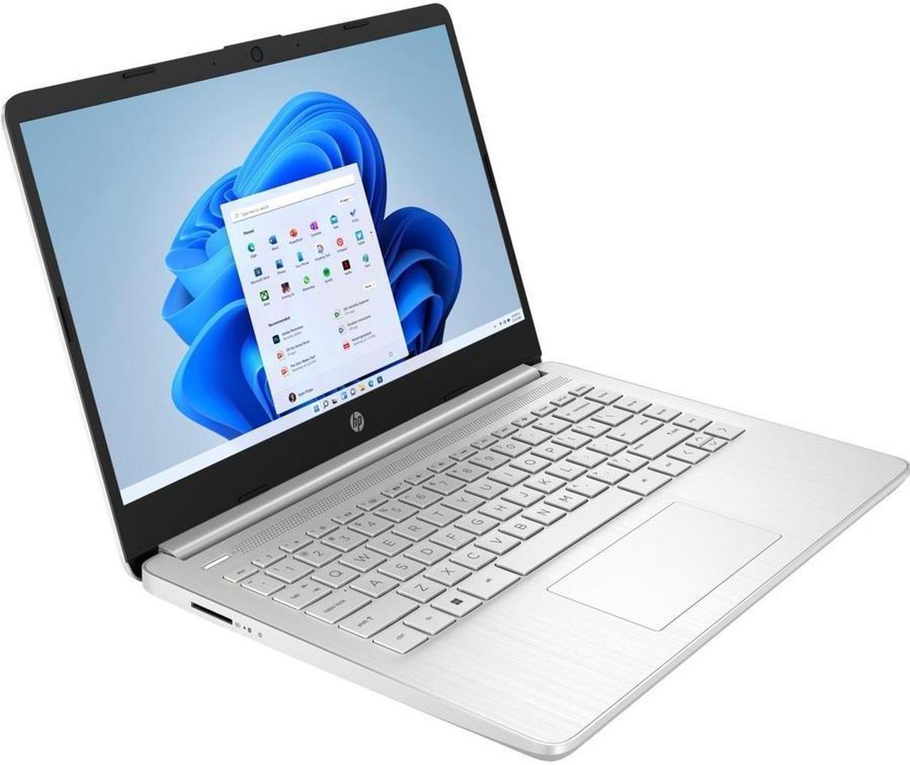 Alt view image 7 of 16 - HP 14-dq0000 14-dq0053nr 14" Notebook - HD - 1366 x 768 - Intel Pentium Silver N5030 Quad-core (4 Core) 1.10 GHz - 4 GB Total RAM - 128 GB SSD - Natural Silver - Intel Chip - Windows 11 Home - In