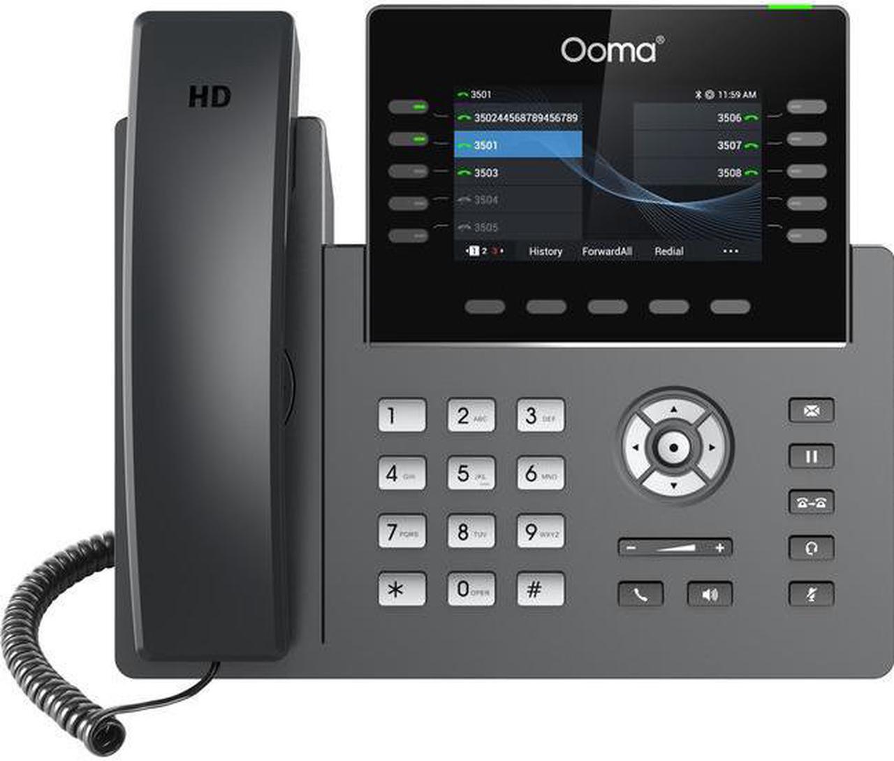 Alt view image 2 of 4 - ooma office 2615w wi-fi business ip desk phone. works with ooma office cloud-based voip phone service with virtual receptionist, desktop app, video conferencing and call recording.