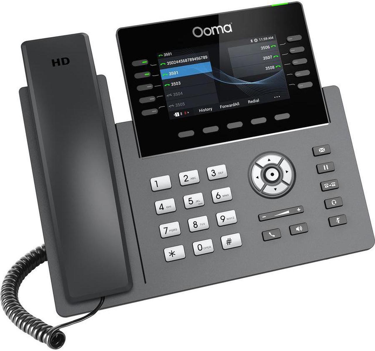 Alt view image 4 of 4 - ooma office 2615w wi-fi business ip desk phone. works with ooma office cloud-based voip phone service with virtual receptionist, desktop app, video conferencing and call recording.