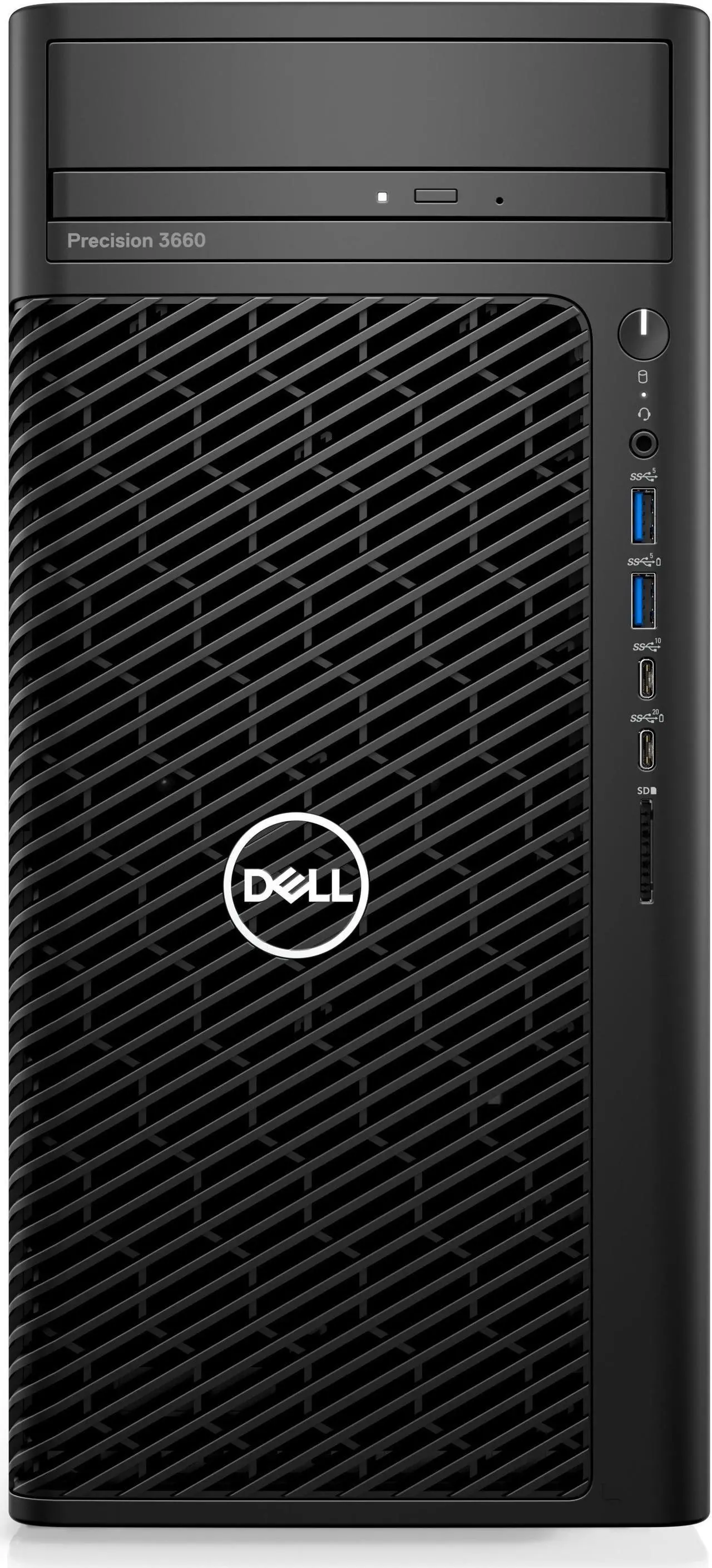 Alt view image 3 of 11 - Dell Precision 3000 3660 Workstation - Intel Core i7 Dodeca-core (12 Core) i7-12700 12th Gen 2.10 GHz - 32 GB DDR5 SDRAM RAM - 512 GB SSD - Tower - Intel Chip - Windows 10 Pro - NVIDIA Quadro RTX A200