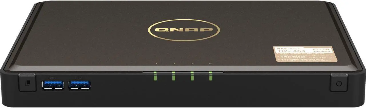 Alt view image 7 of 11 - QNAP TBS-464-8G-US Diskless System M.2 NVMe SSD NASbook
