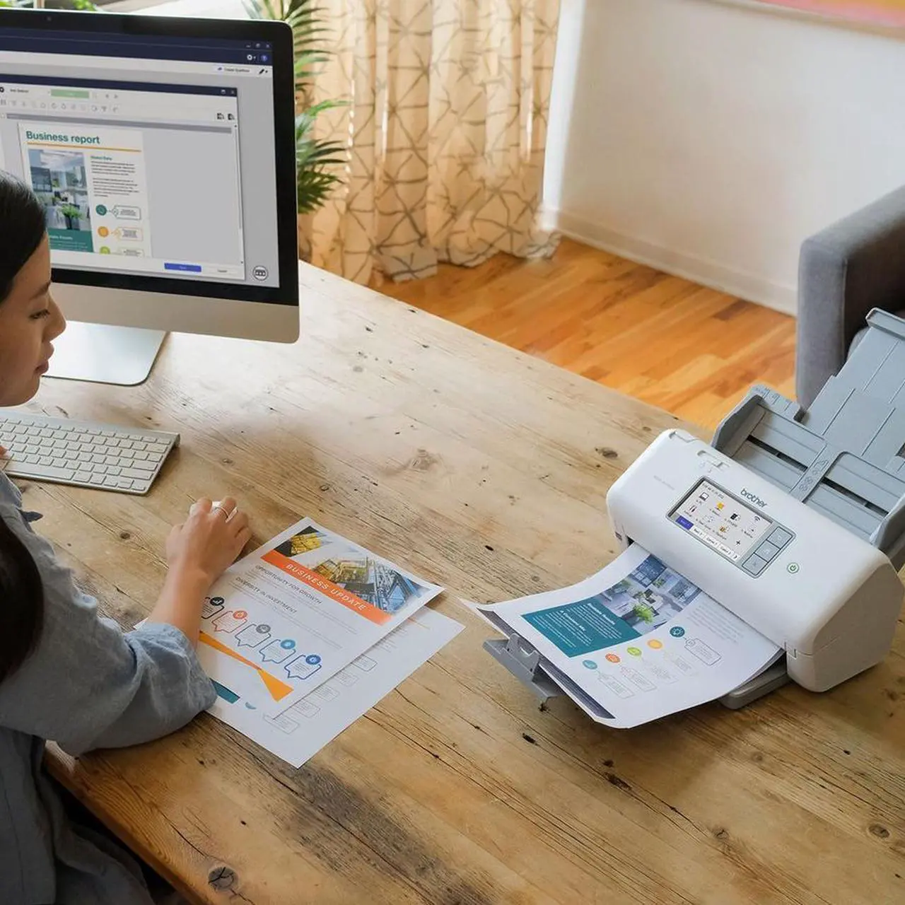 Alt view image 2 of 7 - Brother ADS-4700W Professional Desktop Scanner
