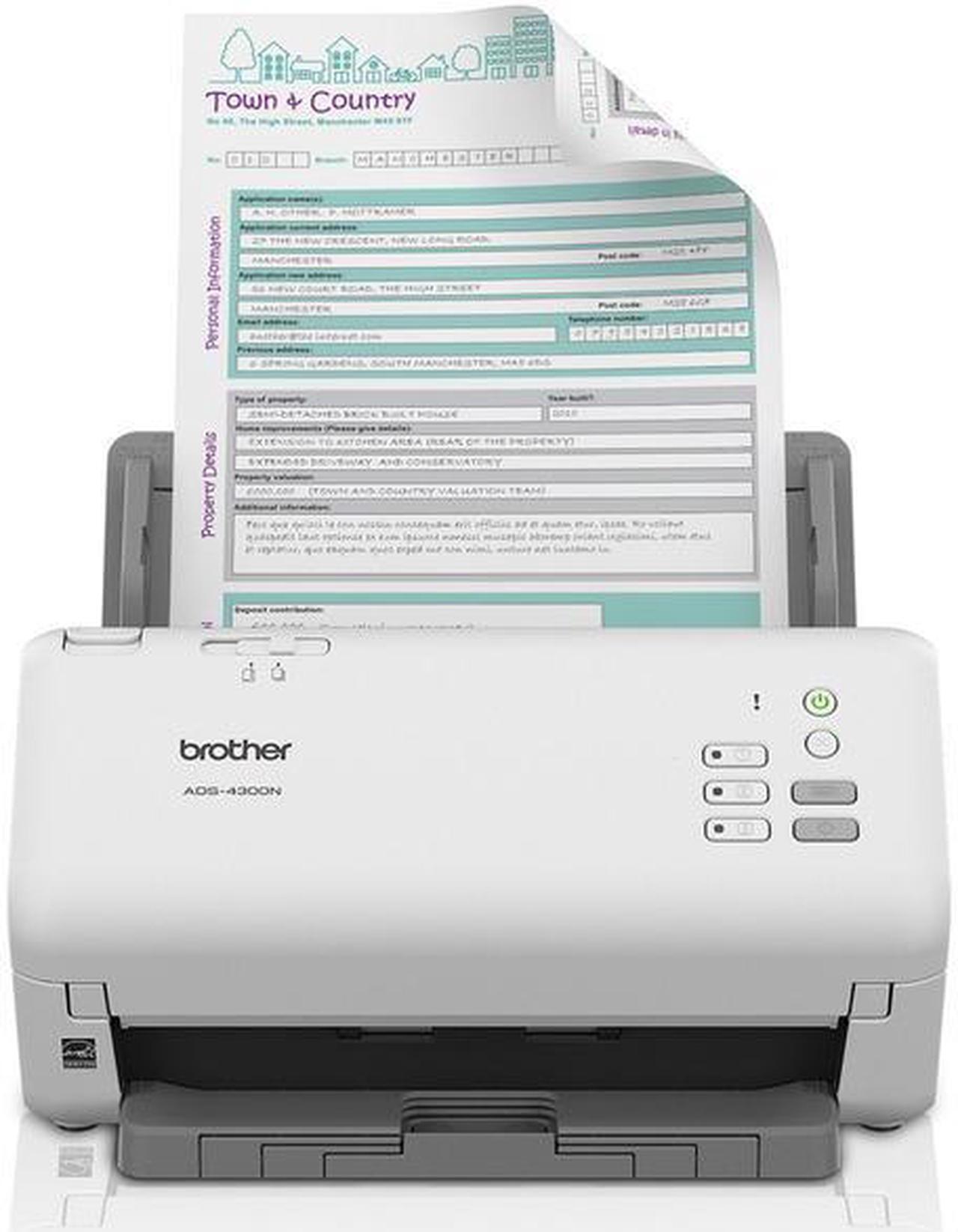Main image of Brother ADS-4300N 600 x 600 dpi Duplex Document Scanner