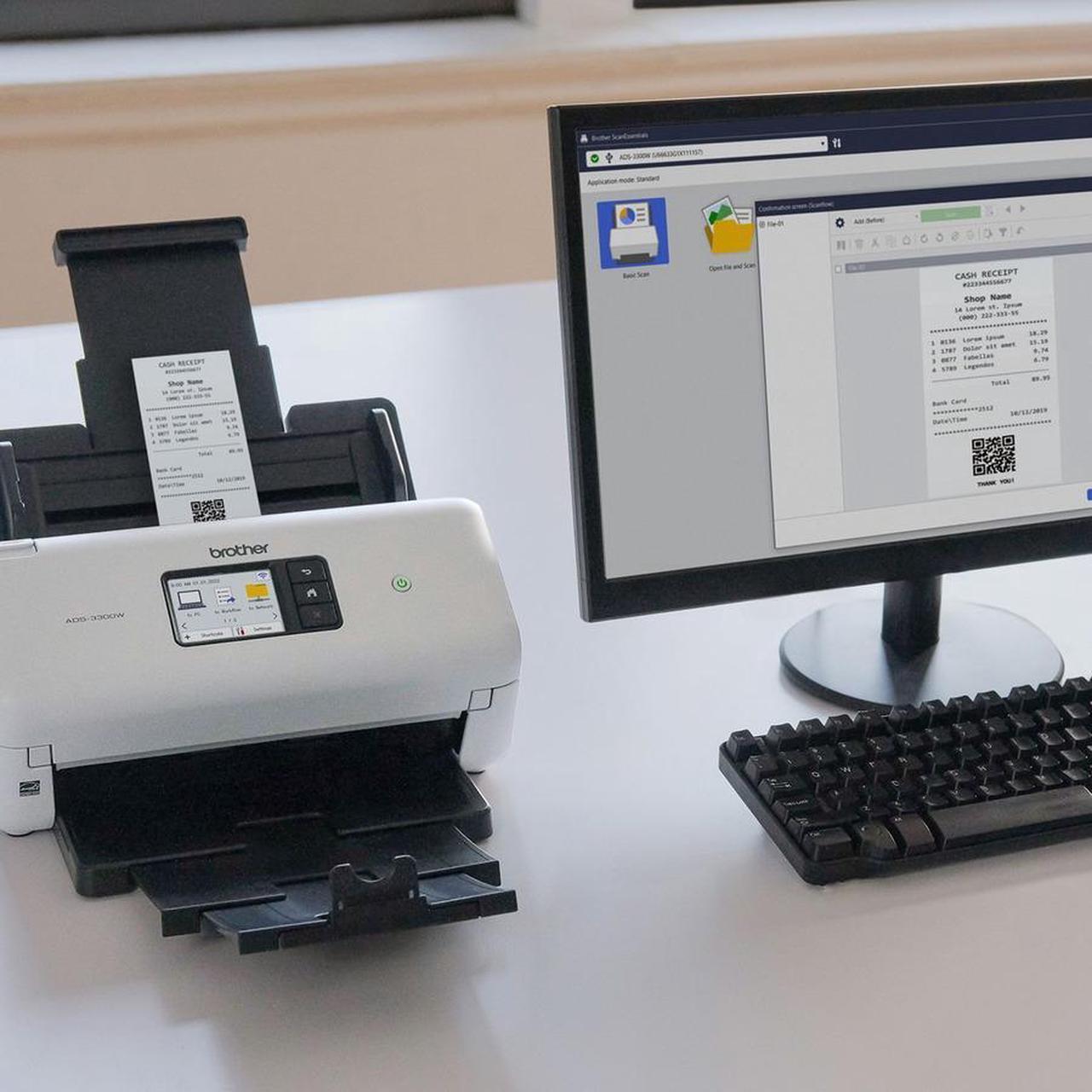 Alt view image 5 of 7 - Brother ADS-4300N 600 x 600 dpi Duplex Document Scanner