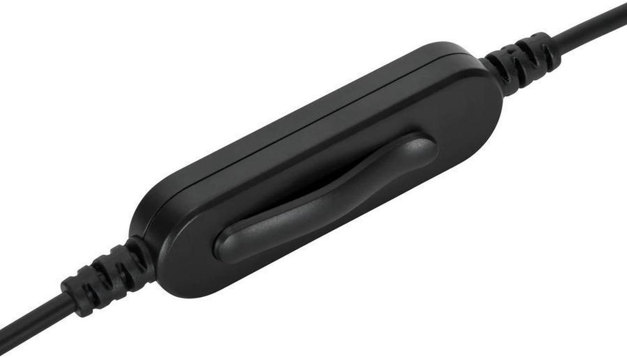 Alt view image 2 of 9 - Targus Wired Mono Headset - Mono - USB Type A - Wired - On-ear - Monaural - Ear-cup - Omni-directional, Noise Cancelling Microphone - Noise Canceling - Black