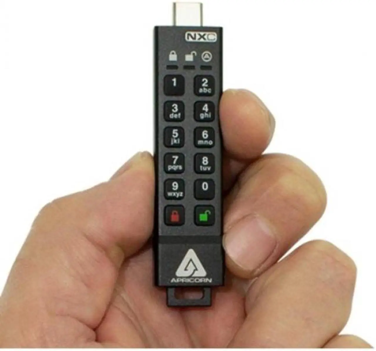 Alt view image 6 of 20 - apricorn 128gb aegis secure key 3 nxc 256-bit hardware-encrypted usb 3.2 type c flash drive, fips 140-3 level 3 validation pending (ask3-nxc-128gb)