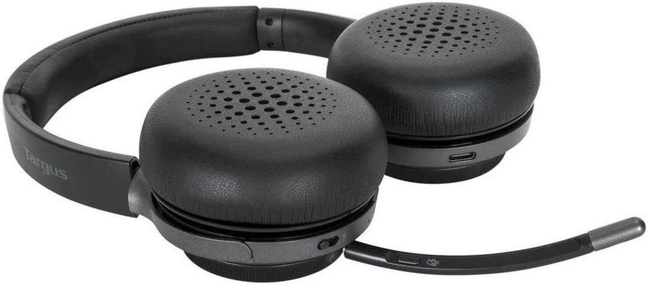 Alt view image 2 of 9 - Targus AEH104TT Wireless Bluetooth 5.0 or Wired 3.5mm AUX Connector Circumaural Wireless Bluetooth Stereo Headset
