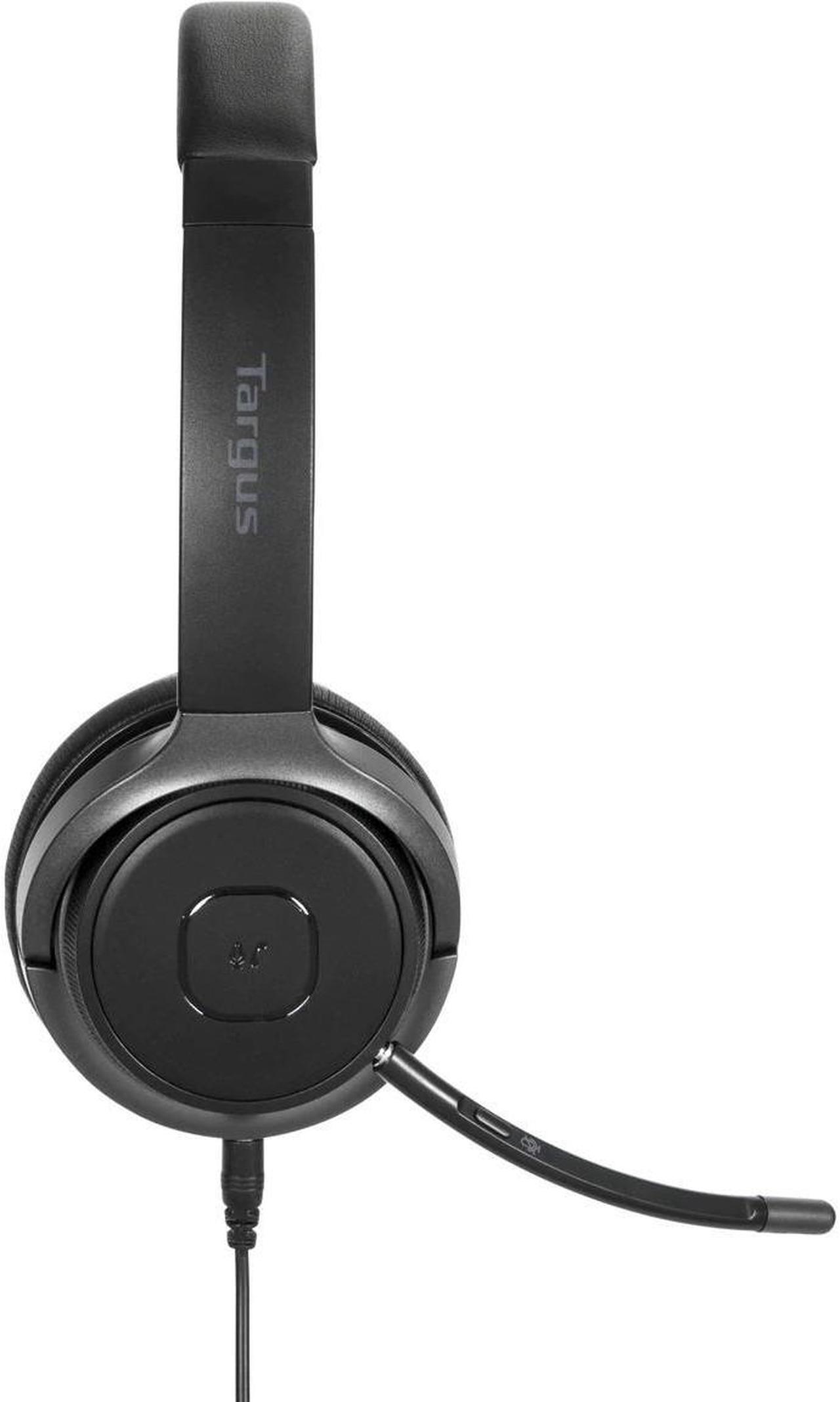Alt view image 5 of 9 - Targus AEH104TT Wireless Bluetooth 5.0 or Wired 3.5mm AUX Connector Circumaural Wireless Bluetooth Stereo Headset
