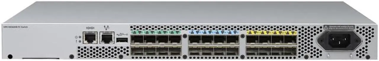 Alt view image 3 of 5 - HPE SN3600B 32Gb 24/8 8-port 16Gb Short Wave SFP+ Fibre Channel Switch R4G55B