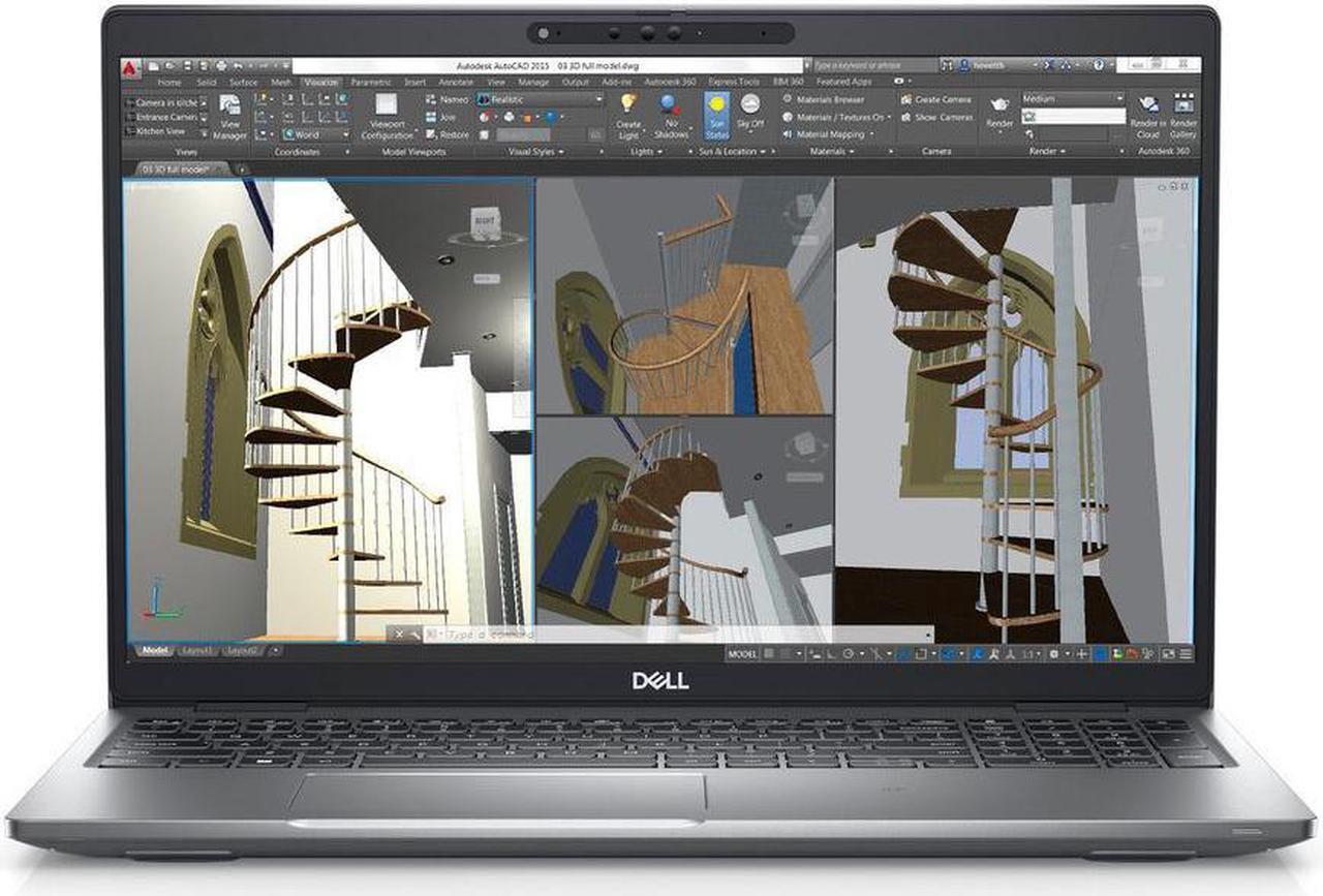 Alt view image 4 of 11 - Dell Precision 3000 3570 15.6" Mobile Workstation - Full HD - 1920 x 1080 - Intel Core i5 12th Gen i5-1235U Deca-core (10 Core) 1.70 GHz - 16 GB Total RAM - 256 GB SSDNEW