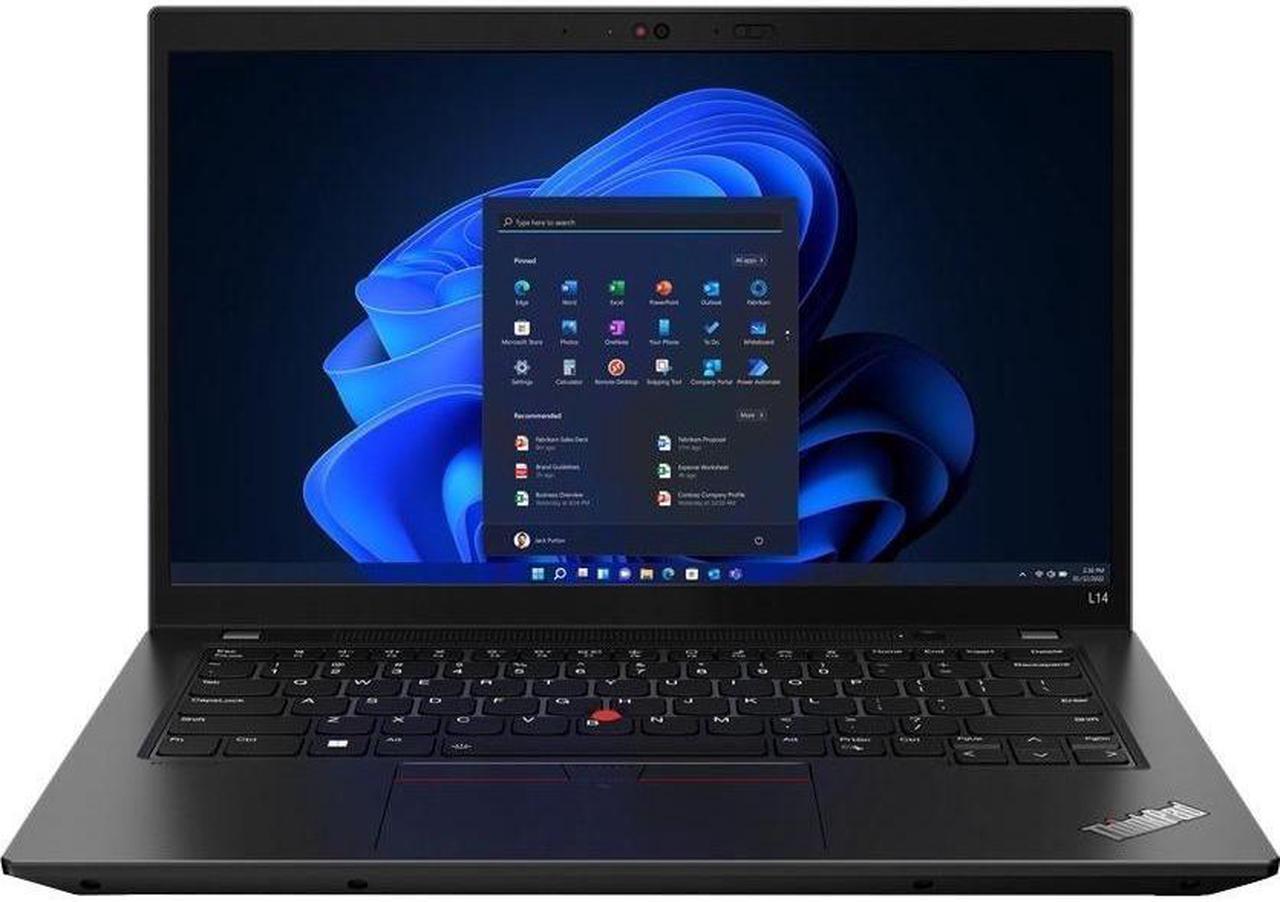 Alt view image 9 of 20 - Lenovo ThinkPad L14 Gen 3 21C1004JUS 14" Notebook - Full HD - 1920 x 1080 - Intel Core i5 12th Gen i5-1235U Deca-core (10 Core) - 8 GB Total RAM - 256 GB SSD - Thunder Black