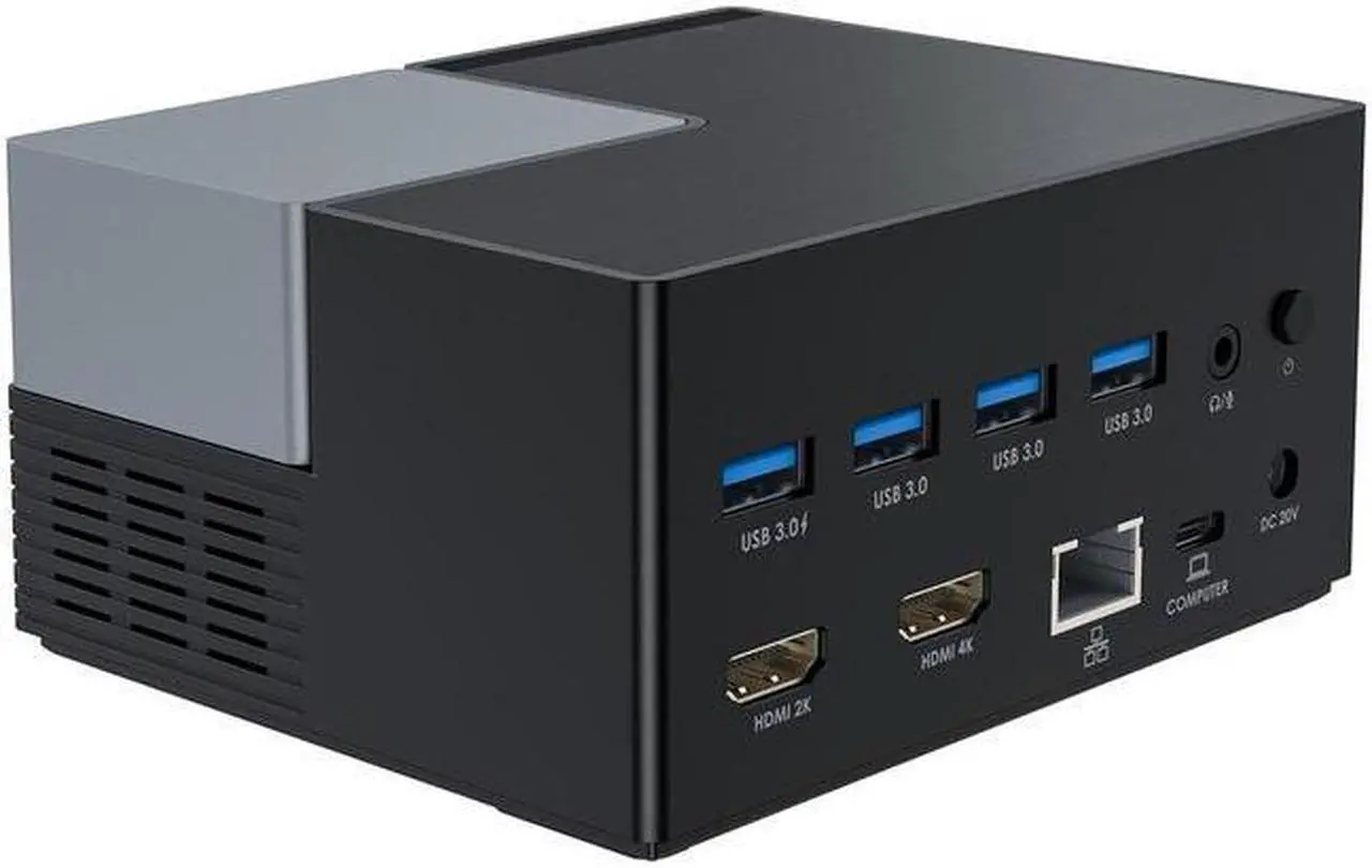 Alt view image 2 of 8 - 4XEM USB-C Dual 4K with Power Delivery Universal Docking Station 4XUG69PD2
