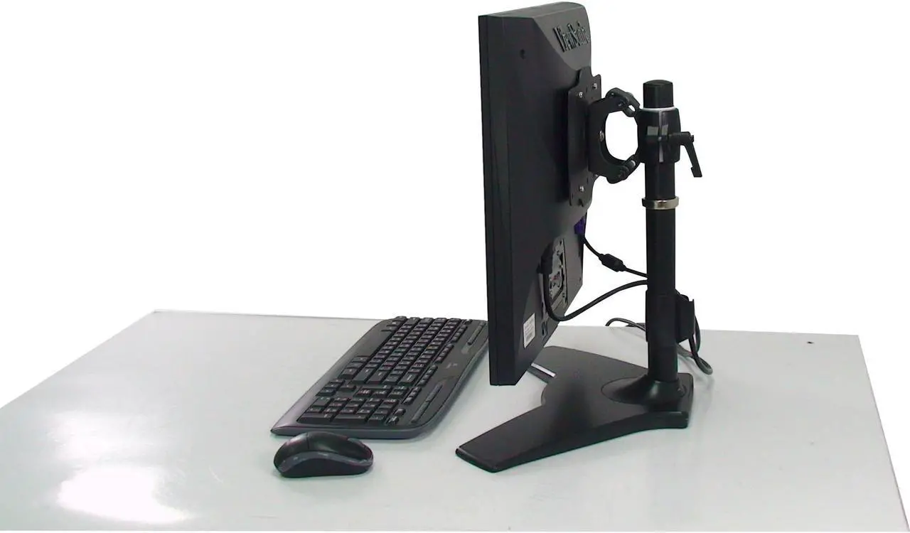 Alt view image 4 of 5 - Single monitor Stand Mount 32" Display for 24"- 32" LED/LCD Display. Compatible with75x75, 100x100 and 200x100 mounting patterns