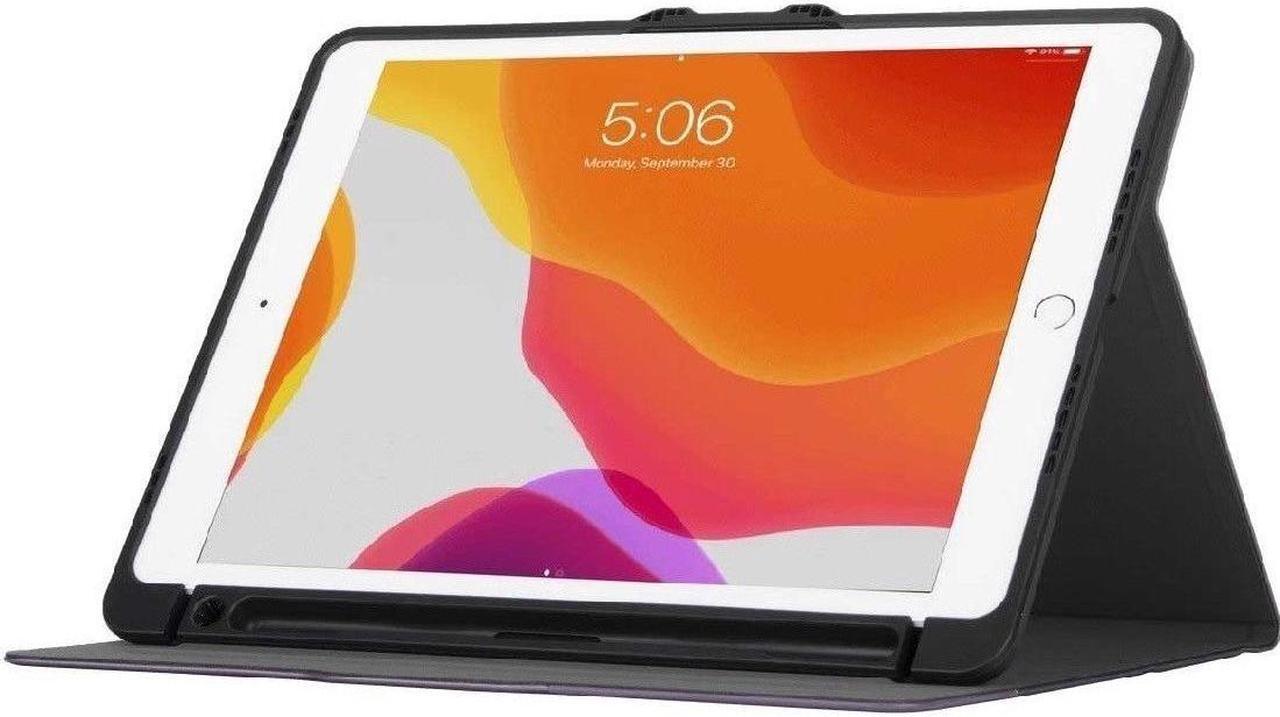 Alt view image 9 of 10 - Targus Versavu Carry Case Folio for 10.2" to 10.5" for Select Apple iPad Violet